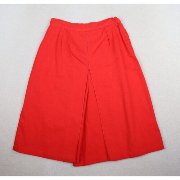 VINTAGE 70s WOMEN'S RED CULOTTE GAUCHO SHORTS - SIZE 2XS - XS - Picture 1 of 12